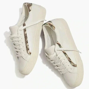 [W9M/M7M]Madewell Sidewalk Low-Top Sneakers in Snake  Embossed Leather